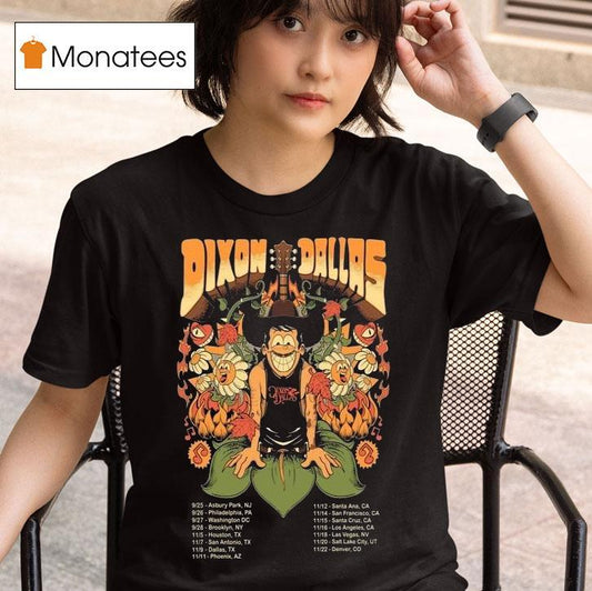 Dixon Dallas Tour 2025 Dates Guitar Flower Shirt