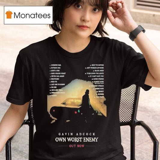 Gavin Adcock Own Worst Enemy Album 2025 Shirt