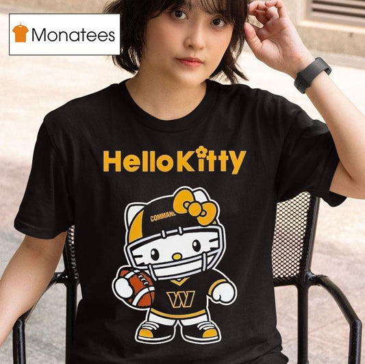 Hello Kitty X Washington Commanders Cat Nfl Fan Shirt