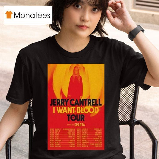 Jerry Cantrell I Want Blood Tour 2025 Dates Aug Sept Shirt