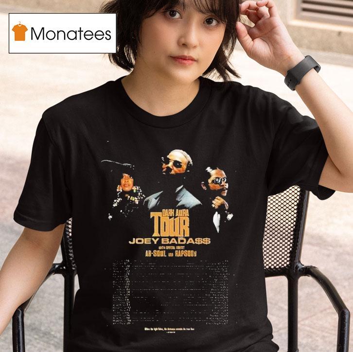 Joey Bada$$ Tour Dates In North America 2025 Dark Aura Shirt
