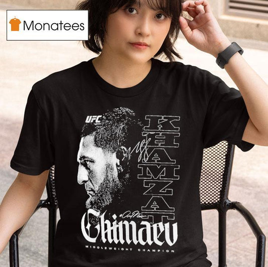 Khamzat Chimaev Ufc 319 #andnew World Men's Middleweight Champion Shirt