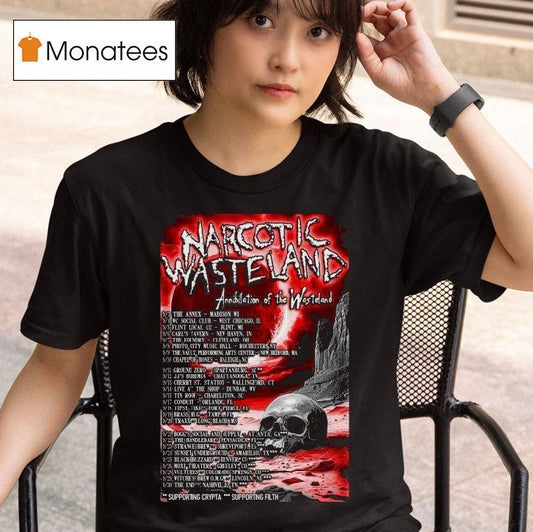 Narcotic Wasteland Annihilation Of The Wicked Fall Tour 2025 Shirt