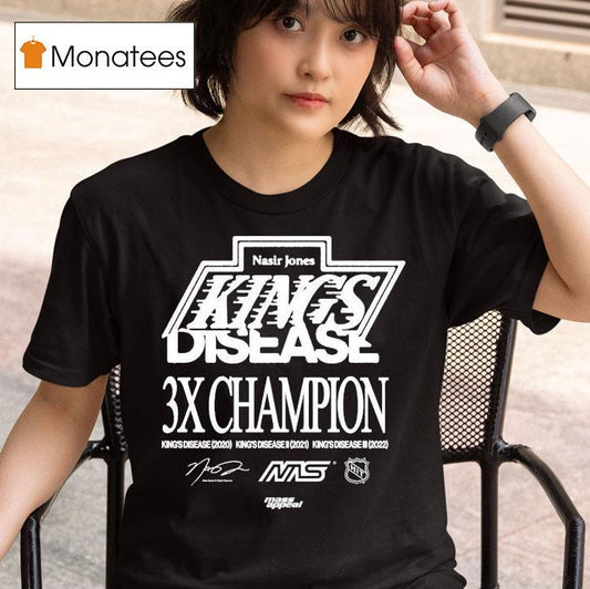 Nasir Jones Los Angeles Kings Disease 3x Champions Shirt