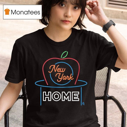 New York Mets Home Apple Neon Shirt