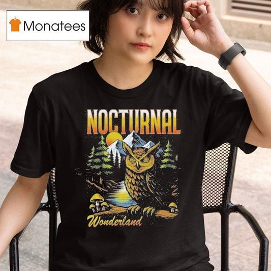 Nocturnal Wonderland Watcher Owl Shirt