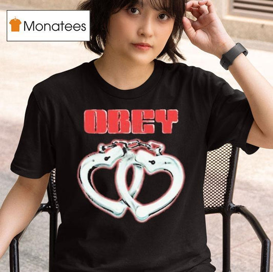 Obey Cuffs Hearts Shirt