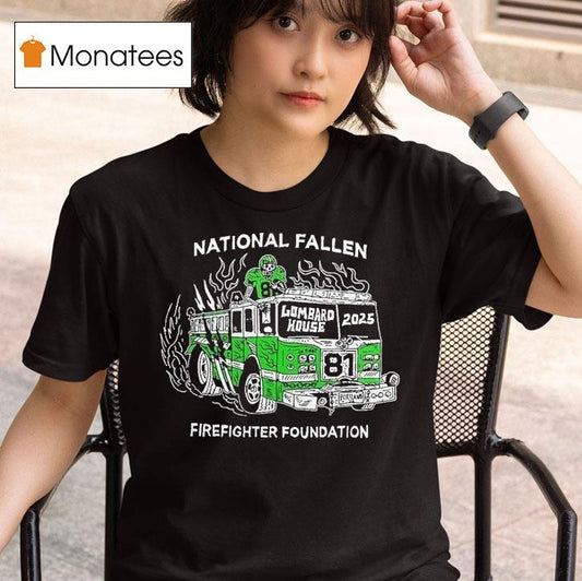 Philadelphia Eagles National Fallen Firefighters Foundation 2025 Lombard House Philly Shirt