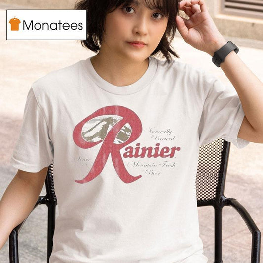 Rainier Beer Naturally Brewed Logo Shirt