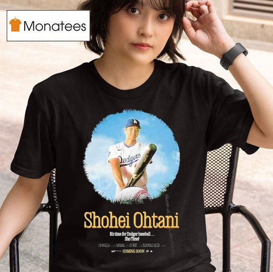 Shohei Ohtani Los Angeles Dodgers 44th Home Run Mlb Baseball 2025 It's Time Sho Time Shirt