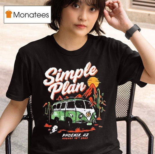 Simple Plan Phoenix Az Tour 2025 Shirt