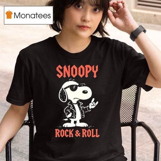 Snoopy Rock And Roll Shirt