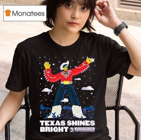 State Fair Of Texas 2025 Commemorative Art Texas Shines Bright Shirt