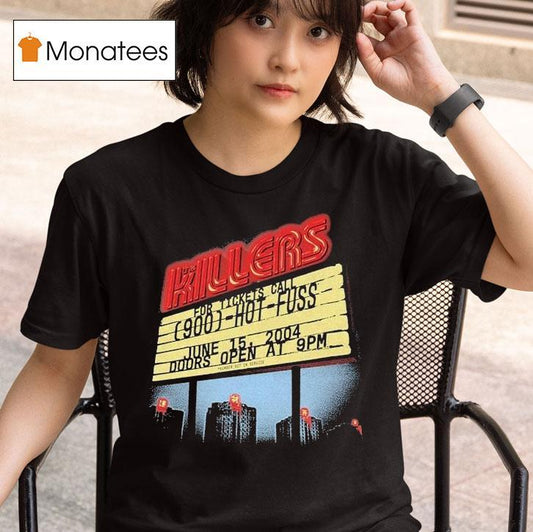 The Killers Summer Motel Sign Hot Fuss Doors Open Shirt