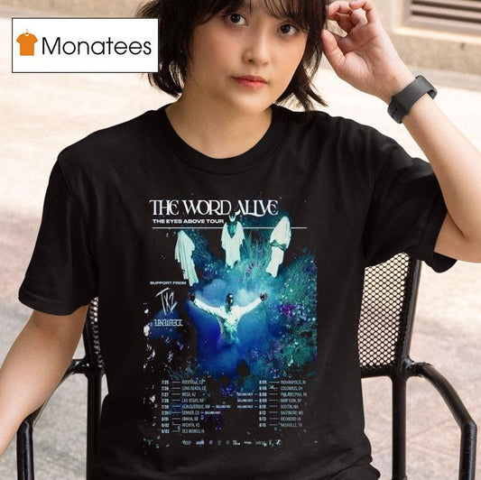 The Word Alive The Eyes Above Fall Tour 2025 Dates Shirt