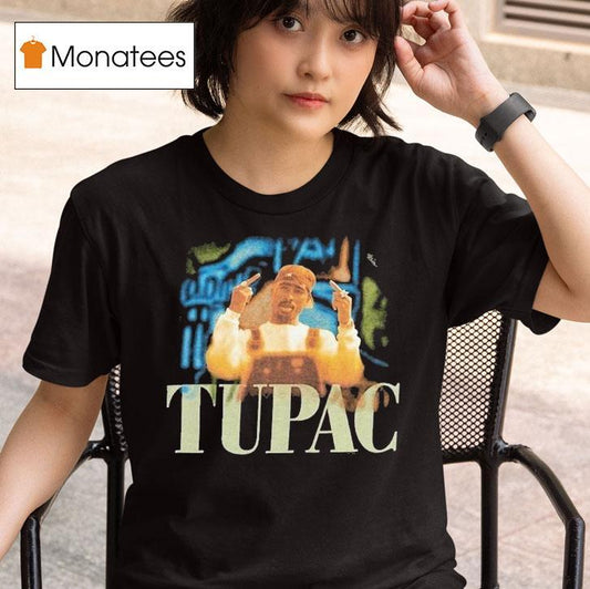 Tupac Shakur Middle Fingers Shirt