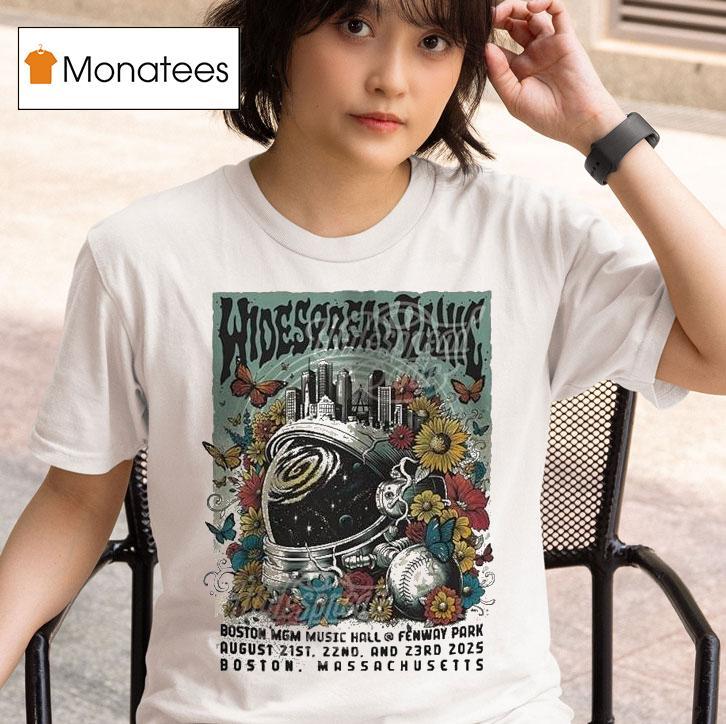 Widespread Panic Tour Dates In Boston Massachusetts On August 21 22 23 2025 Colorful Astronaut And Butterfly Shirt