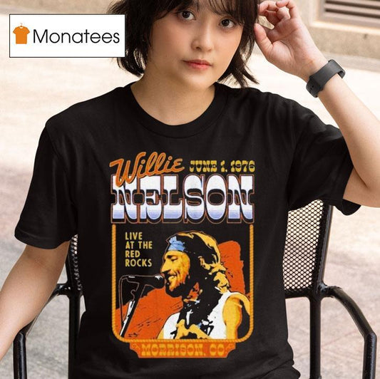 Willie Nelson Live At The Red Rocks Morrison Co 2025 Shirt