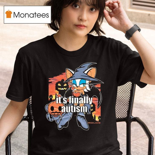 Witch It's Finally Autism Halloween Shirt