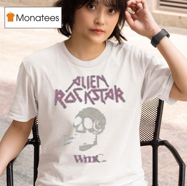 Wmc X Jooyeon Alien Rockstar Skull Shirt