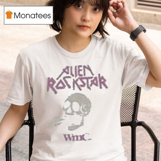 Wmc X Jooyeon Alien Rockstar Skull Shirt