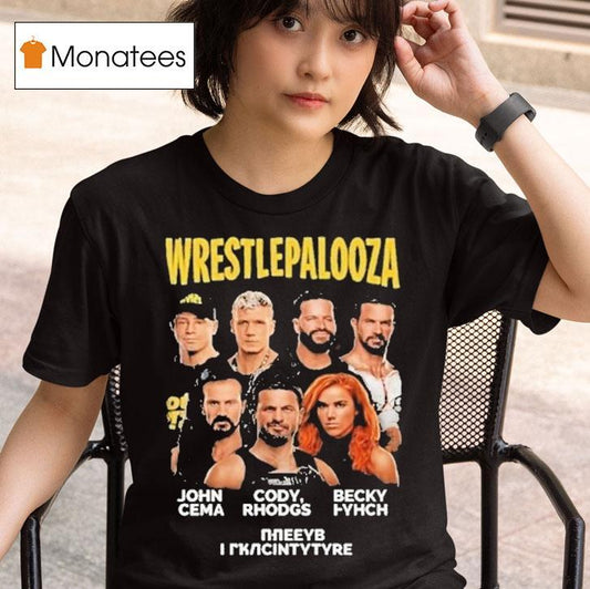 Wwe Wrestlepalooza 2025 John Cena Cody Rhodgs And Becky Lynch Final Indianapolis Shirt