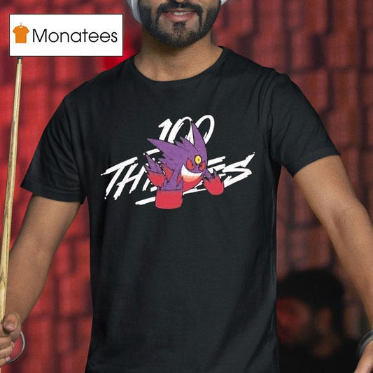 100 Thieves Mega Gengar Pokemon Shirt