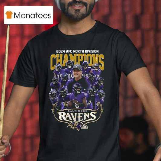 2025 Afc North Division Champions Baltimore Ravens Team Shirt