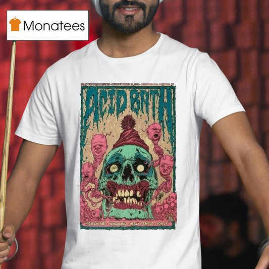 Acid Bath August 16, 2025 Nevermore Hall. Baltimore, Md Skull Shirt
