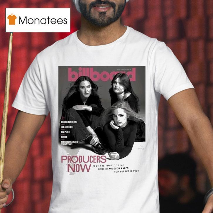 Addison Rae Billboard Magazine Cover At August 2025 In Producers Now Pop Breakthrough Photography Shirt