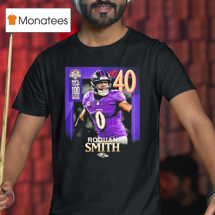 Baltimore Ravens Roquan Smith Nfl Top 100 Players 2025 Ranked No 40 Football Shirt