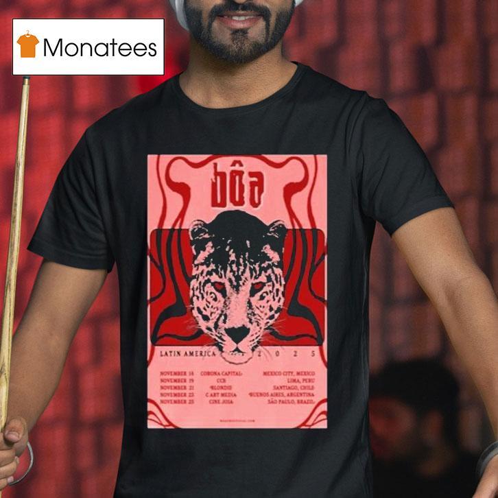 Boa Latin America Tour 2025 Dates Leopard Shirt