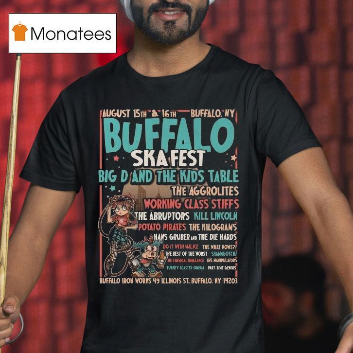 Buffalo Ska Fest 2025 August 15-16 At Buffalo Iron Works New York Betty Boop Shirt