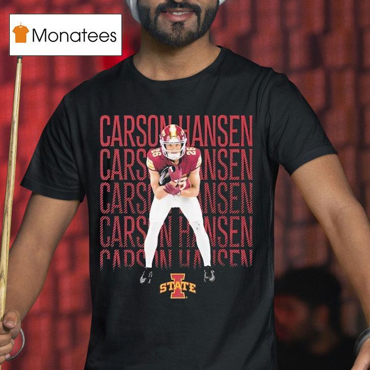 Carson Hansen Iowa State Cyclones Block Name Shirt