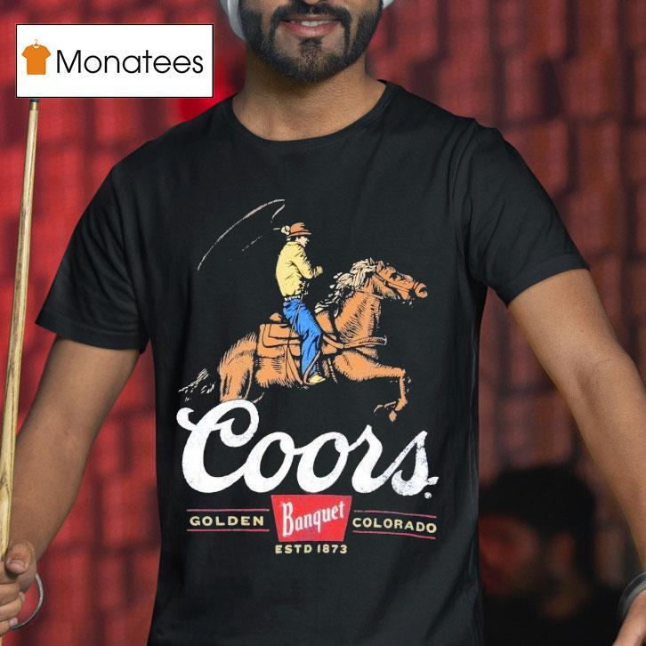 Coors Banquet Rodeo Cowboy Est 1873 Shirt