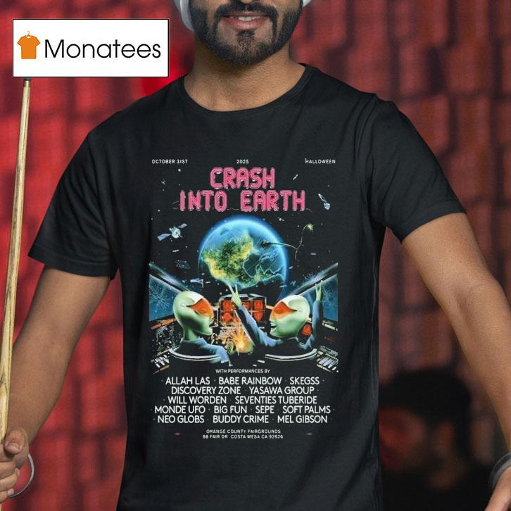 Crash Into Earth October 31, 2025 Halloween Shirt