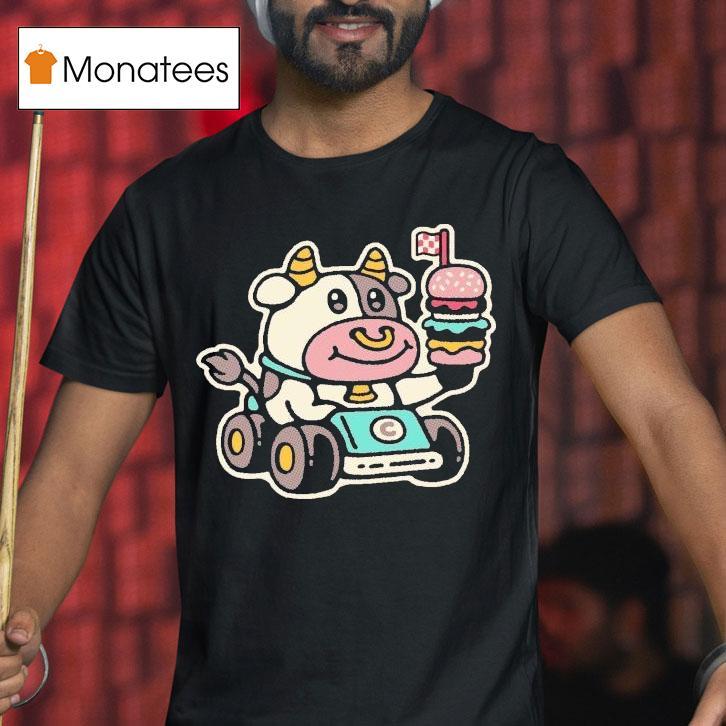 Drew Wise Fast Food Cow Shirt