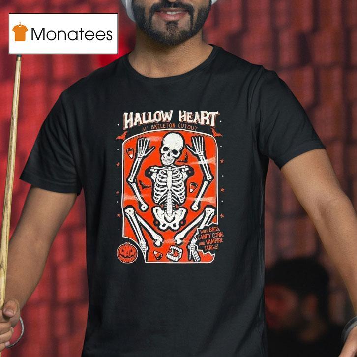 Hallow Heart 31th Skeleton Cut Out Halloween Shirt