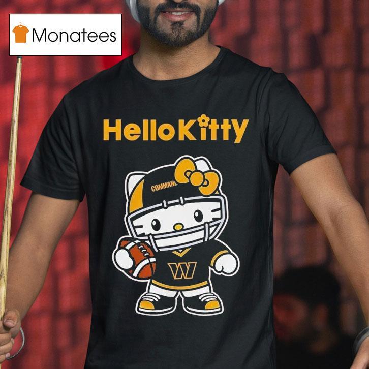 Hello Kitty X Washington Commanders Cat Nfl Fan Shirt