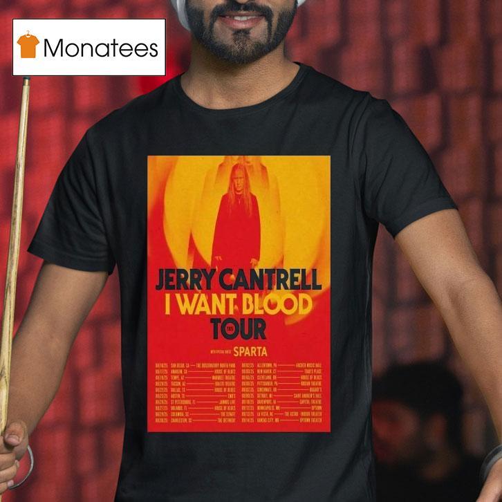 Jerry Cantrell I Want Blood Tour 2025 Dates Aug Sept Shirt