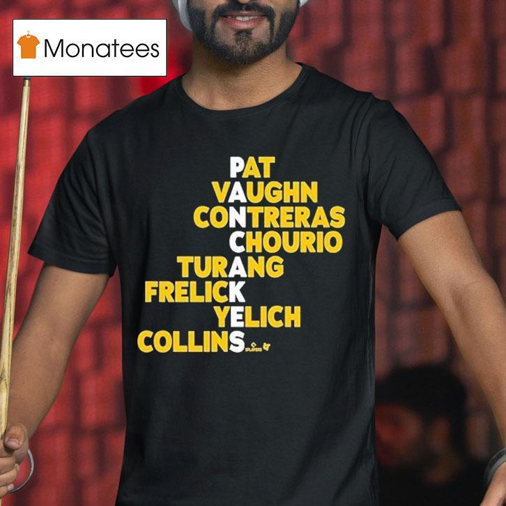 Milwaukee Brewers Pancakes Pat Vaughn Contreras Chourio Turang Frelick Yelich Collins Names Shirt