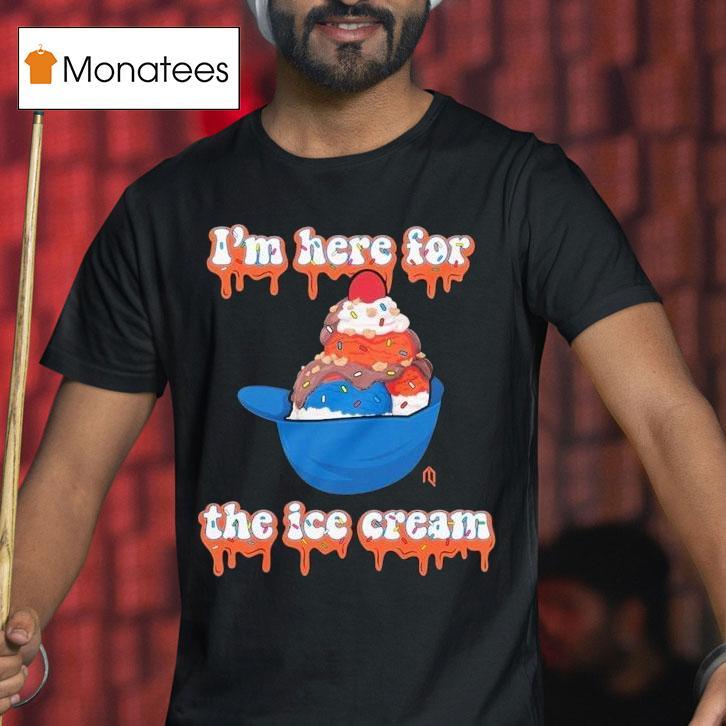 New York Mets I'm Here For The Ice Cream Helmet Shirt