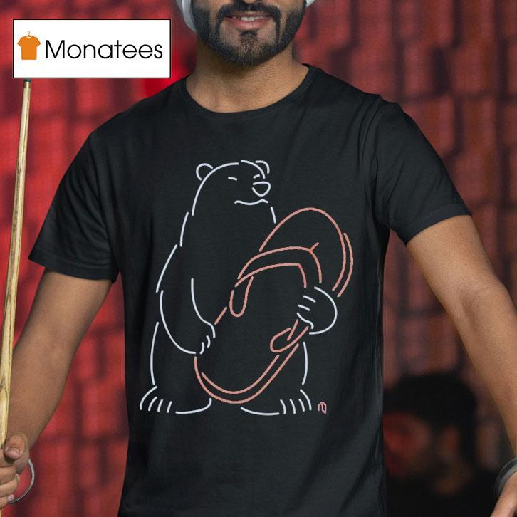 New York Mets Polar Bear Chancla Neon Shirt