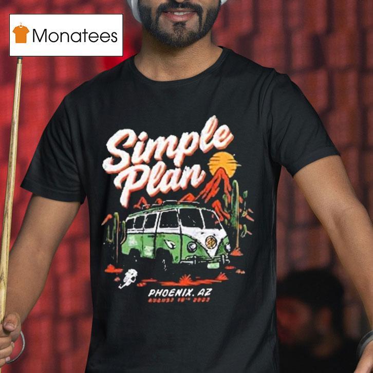 Simple Plan Phoenix Az Tour 2025 Shirt