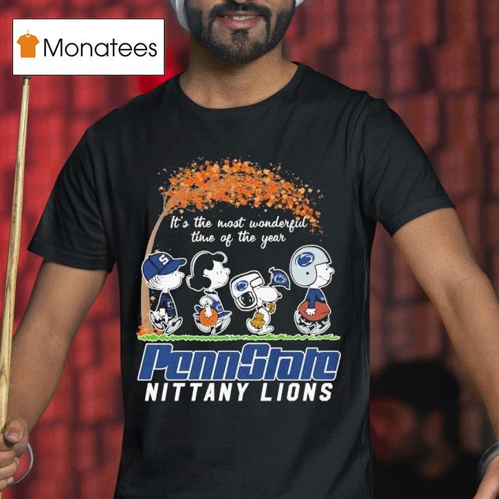 Snoopy The Peanuts Penn State Nittany Lions It's The Most Wonderful Time Of The Year Shirt