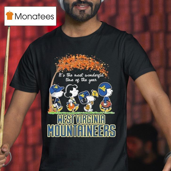 Snoopy The Peanuts X Michigan Wolverines It's The Most Wonderful Time Of The Year Shirt