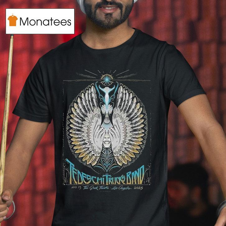 Tedeschi Trucks Band At The Greek In Los Angeles On August 13 2025 Angel Wings Shirt