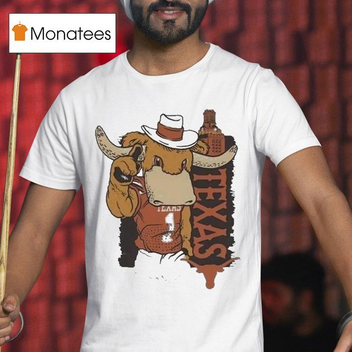Texas Longhorns Image One Hyper Local House Mascot Built Shirt