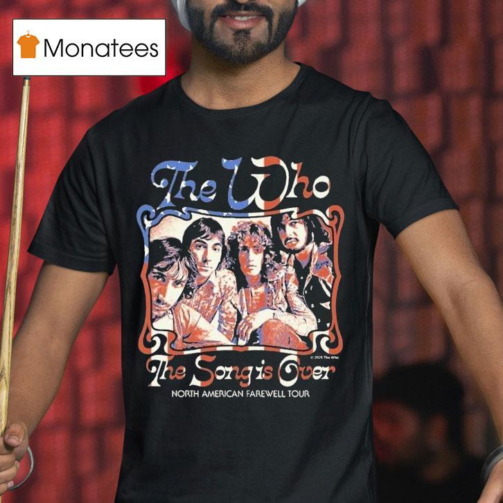 The Who The Song Is Over North America 2025 Farewell Tour Photo Dateback Shirt
