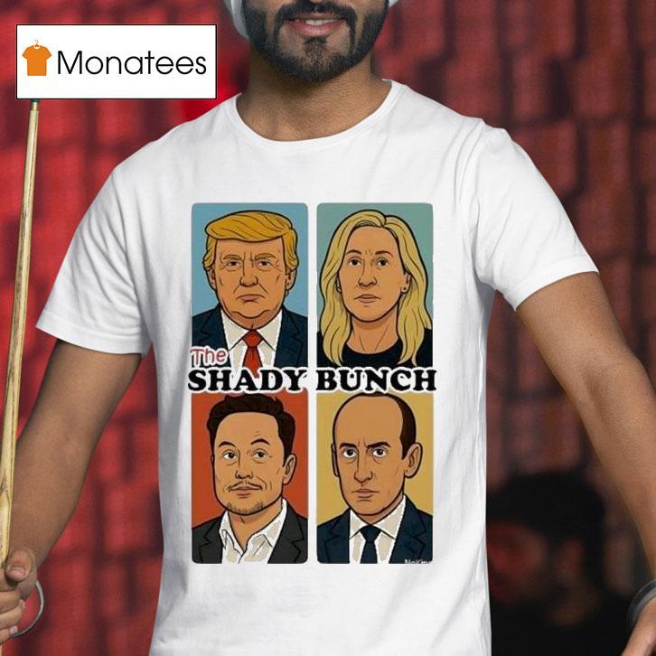 Trump Elon Musk The Shady Bunch Sarcastic Comic Shirt